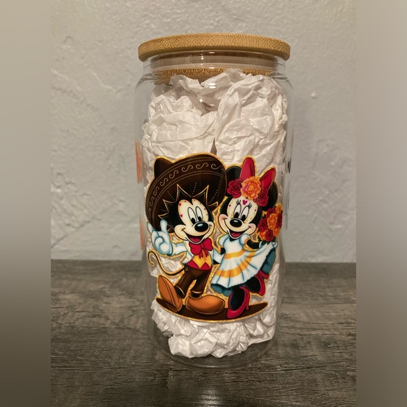 Handcrafted Mickey and Minnie Mouse Coco Vibes Tumbler - Picture 3 of 6